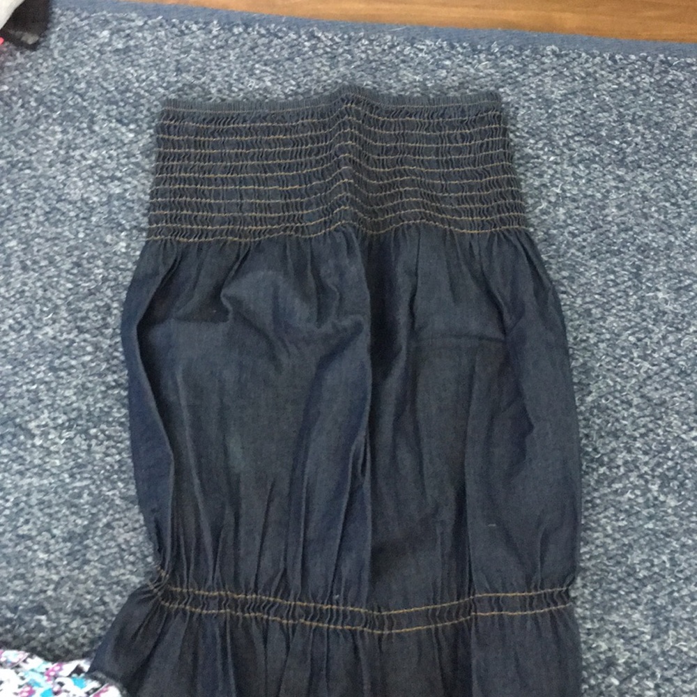 Jean tube top